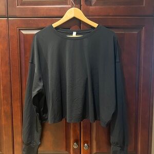 Black Women's Long Sleeve Top